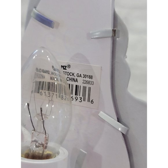 Ganz Metal‎ Butterfly Night Light NWOT 6" x 5.5" Swirls Blue Green Yellow - Picture 7 of 9